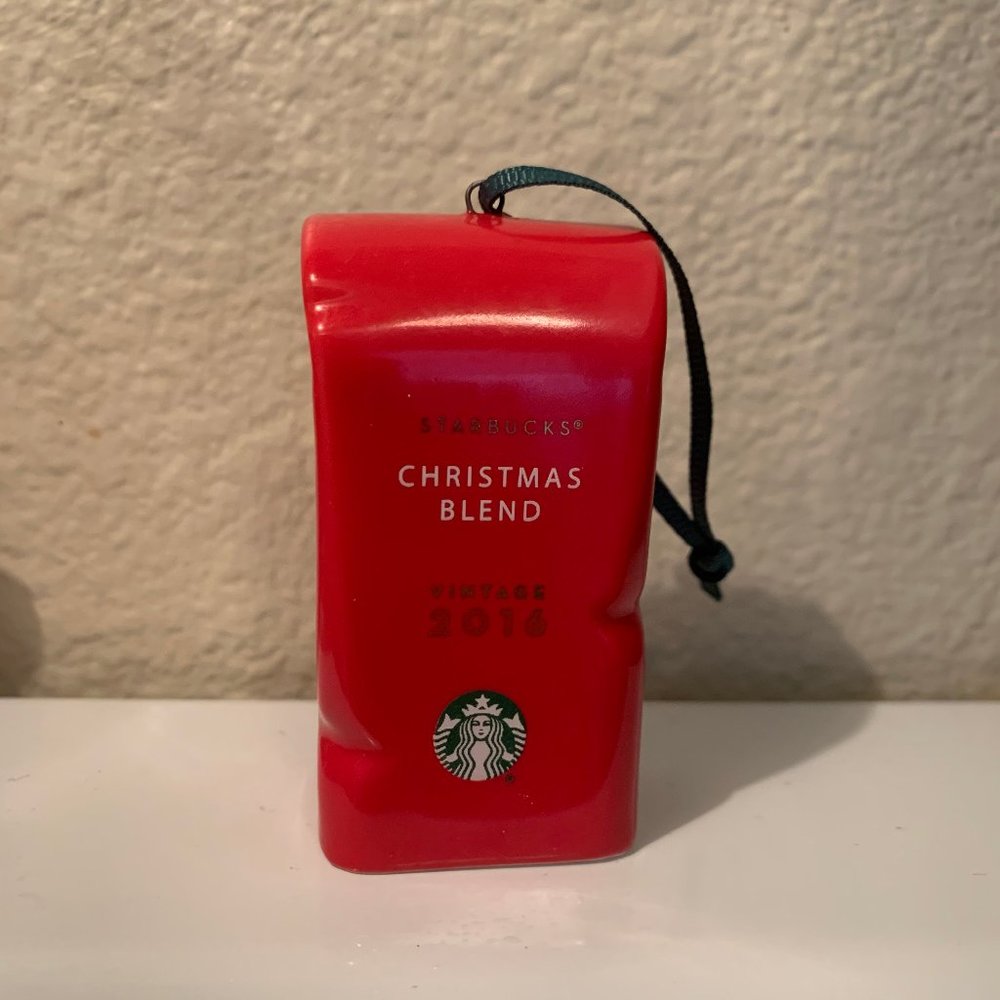 Starbucks 2016 Coffee Bag Ceramic Ornament